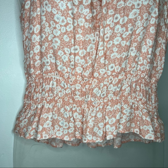 NEW Urban Romantics Pink Floral Mock Neck Halter Sleeveless Tank Top Size XS - Picture 4 of 8